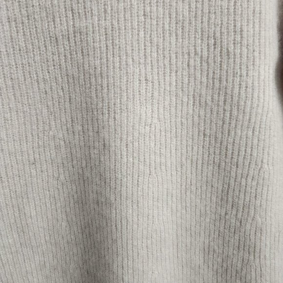 *SOLD* FORTE Cashmere | 100% Cashmere sweater neutral oatmeal sz S - Picture 4 of 7